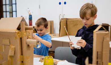 Children in a art and craft workshop