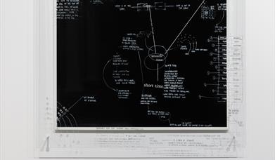 installation view of artwork on a wall