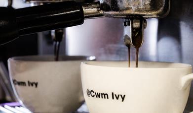 Cwm Ivy cafe and crafts coffee fresh brewed coffee cups