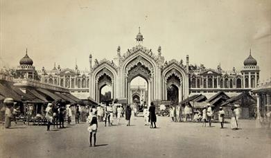 Photo of Hussainabad Gate, Lucknow, from Richard Glynn Vivian’s Travel Album: India, 1871