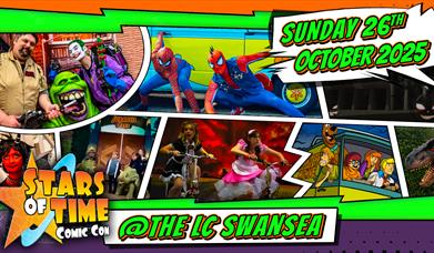 Swansea Comic Con Autumn 2025 Banner