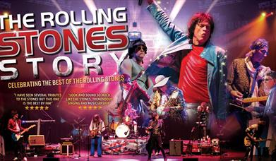 promotional poster for the rolling stones story