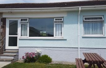 Bungalow exterior.