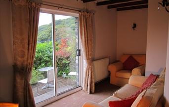 Cwmbach Lodges sofas with view
