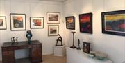 An photo of an exhibition at Attic Gallery