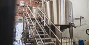 Inside Gower Brewery