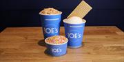 Joes Ice Cream variety of ice creams with toppings