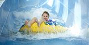 LC Swansea girl on water slides