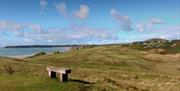 Pennard Golf Club view of course next to cliffs