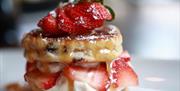 The Welsh House welshcake dessert with strawberries