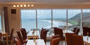 The Worm_s Head Hotel dining area with view of rhossili bay